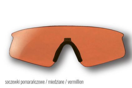 Szkła balistyczne pomarańczowe / vermilliondo okularów taktycznych REVISION MILITARY